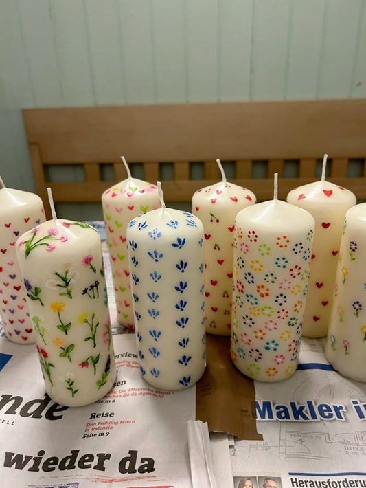 Peinture sur bougies 🕯️