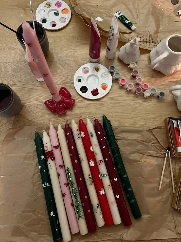 Peinture sur bougies 🕯️