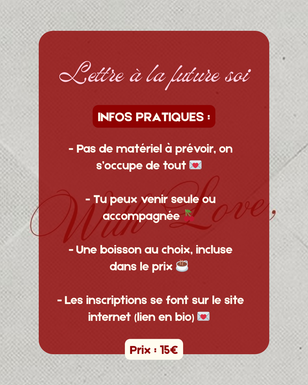 Lettre à la future soi 💌