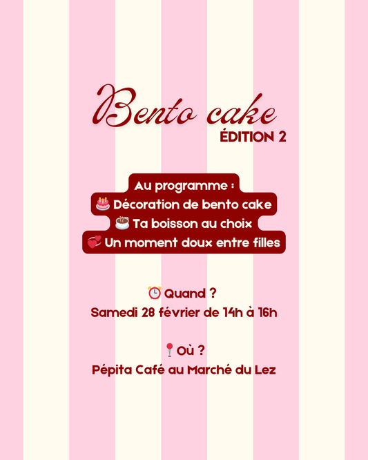 Atelier bento cake 🎂