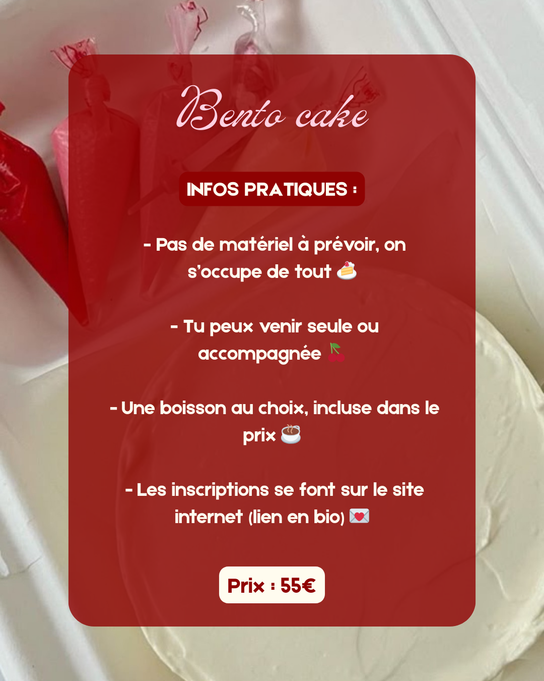 Atelier bento cake 🎂