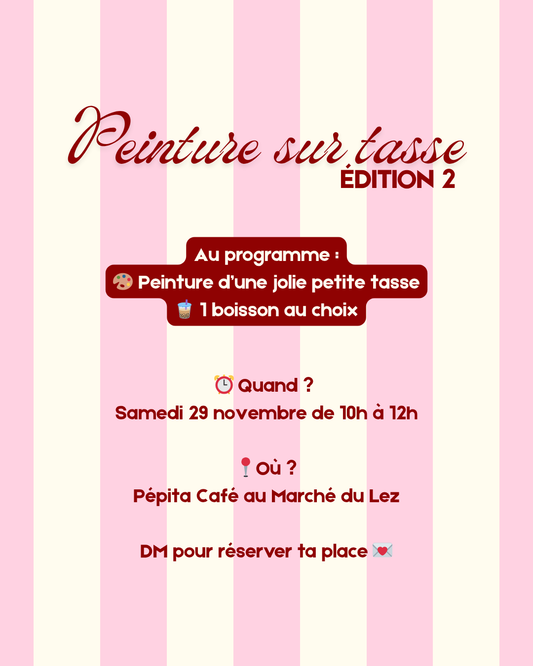 Peinture sur tasse 🎨