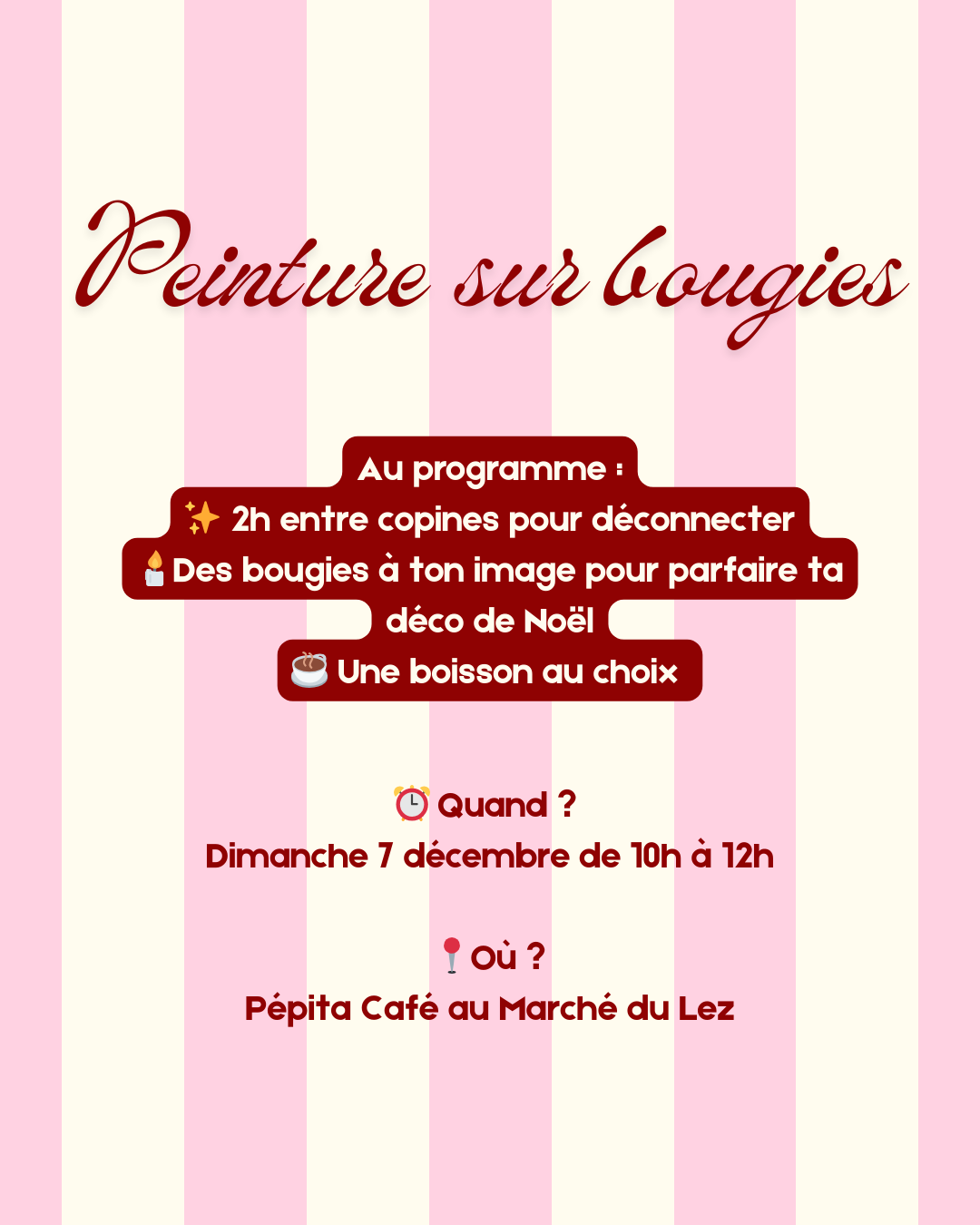 Peinture sur bougies 🕯️