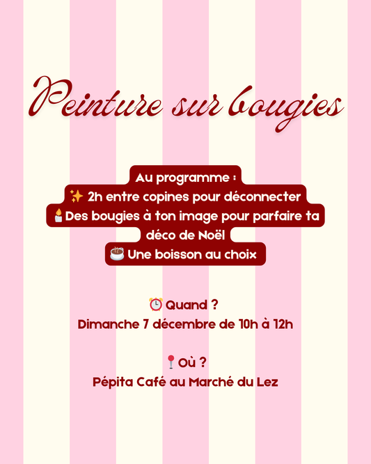 Peinture sur bougies 🕯️